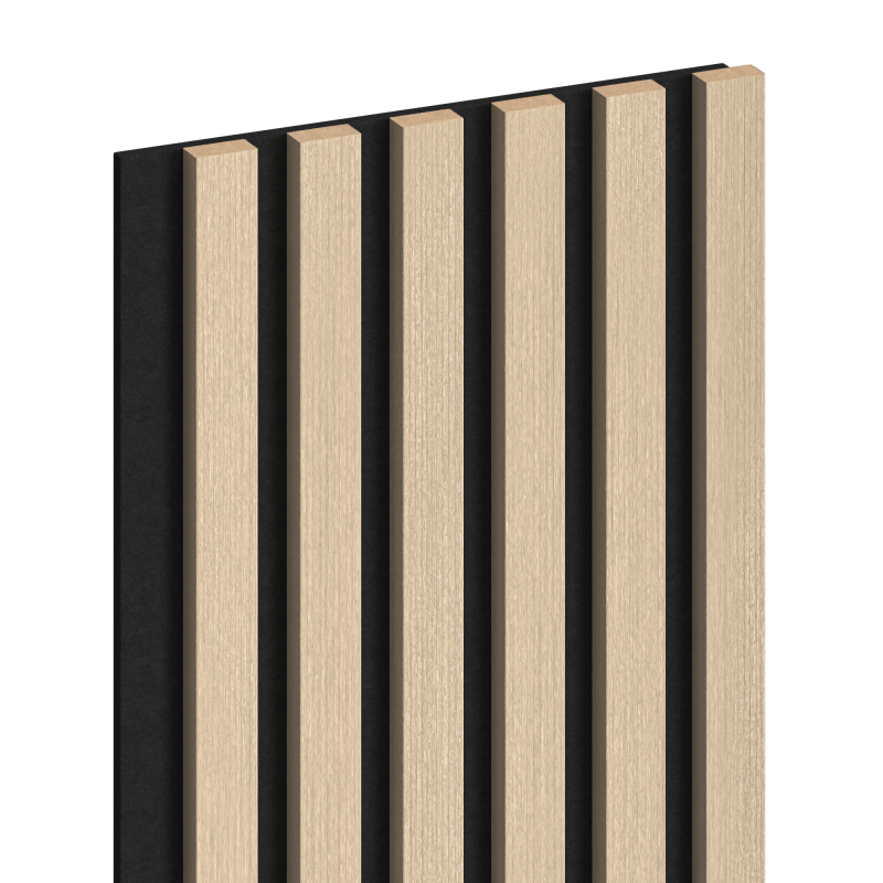 Mexen Lam-F vzorka stenových akustických lamiel 275 x 30 cm, plsť 8 mm, technická dyha, Pieskový Dub - S105-001-S