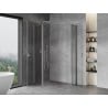 Mexen Mist Duo sprchovací kút otvárací 95 x 70 cm, transparentný, chróm - 8A4-095-070-01-00