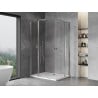Mexen Mist Duo sprchový kút s otváracími dverami 120 x 70 cm, transparentný, chróm - 8A4-120-070-01-00