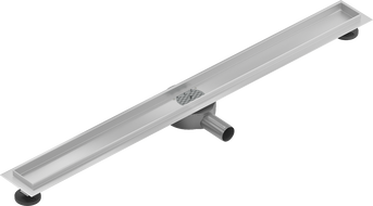 Mexen Flat 360° rotujúce lineárne žľabové telo 90 cm, inox - 1040090