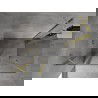 Mexen Mist Duo sprchový kút s otváracími dverami 120 x 95 cm, priehľadný, zlatý kartáčovaný - 8A4-120-095-55-00