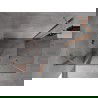 Mexen Mist Duo otočná sprchová kabína 105 x 90 cm, transparentná, brúsená meď - 8A4-105-090-65-00