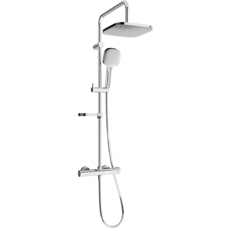 Mexen KX33 nadomový sprchový set s dažďovou sprchou a termostatickou batériou, chróm - 771503391-00