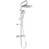 Mexen KX33 nadomový sprchový set s dažďovou sprchou a termostatickou batériou, chróm - 771503391-00
