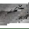 Mexen Mist Duo sprchový kút s otočnými dverami 115 x 80 cm, transparentný, čierny - 8A4-115-080-70-00