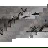 Mexen Mist Duo výklopná sprchová kabína 80 x 80 cm, čierna mriežka, čierna - 8A4-080L-080P-70-77