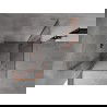 Mexen Mist L Duo sprchový kút sklápací 120 x 120 cm, transparentný, brúsená meď - 8A4L-120-120-65-00
