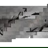 Mexen Mist L Duo sprchová kabína s otváracími dverami 100 x 100 cm, čierna mriežka, čierna - 8A4L-100L-100P-70-77