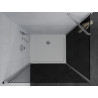 Mexen Pretoria sprchovací kút skladací 100 x 80 cm, grafit, chróm + vanička Flat - 852-100-080-01-40-4010