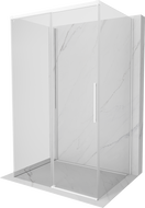 Mexen Rox-3S sprchová kabína trojstenná posuvná 95 x 120 cm, transparentná, biela - 8C2-095-120-20-00-3S