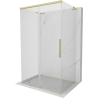 Mexen Rox-3S L sprchový kút 3-stranný posuvný 115 x 70 cm, transparentný, zlatý kartáčovaný - 8C2L-115-070-55-00-3S