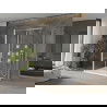 Mexen Omega sprchový kút 3-stenný, posuvný 130 x 100 cm, priehľadný, chróm + vanička Flat - 825-130-100-01-00-3s-4010