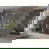 Mexen Omega sprchový kút 3-stenný, posuvný 130 x 90 cm, transparentný, chróm + vanička Flat - 825-130-090-01-00-3s-4070
