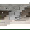 Mexen Omega sprchový kút 3-stenný, posuvný 130 x 90 cm, transparentný, chróm + vanička Flat - 825-130-090-01-00-3s-4070