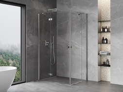 Mexen Mist-H Duo sprchový kút 110 x 70 cm, transparentný, chróm - 8A5-110L-070P-01-00