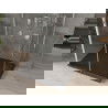 Mexen Omega trojstenná sprchová kabína, posuvná 140 x 90 cm, transparentná, chróm + vanička Flat - 825-140-090-01-00-3s-4070