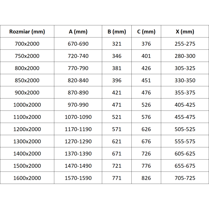 Mexen Velar L posuvná sprchová stena Walk-in 100 x 200 cm, transparentná 8 mm, ružové zlato - 871-100-003-03-60