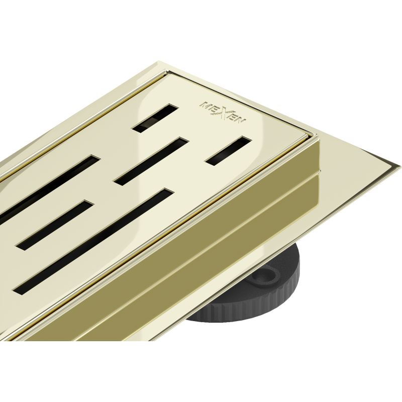 Mexen Flat 360° M01 lineárny obratový odtok 70 cm, zlatý - 1520070-40