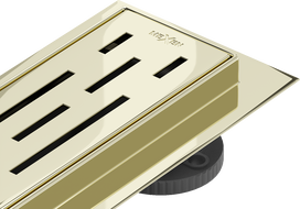 Mexen Flat 360° M01 otočný lineárny odtok 80 cm, zlatý - 1520080-40