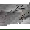 Mexen Mist H Duo otvorená sprchová kabína 85 x 70 cm, číra, čierna - 8A5-085L-070P-70-00