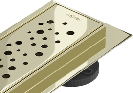 Mexen Flat 360° M12 otočný líniový odtok 60 cm, zlatý - 1521060-40