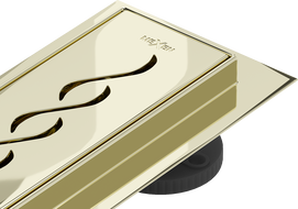 Mexen Flat 360° M18 otočný lineový odtok 90 cm, zlatý - 1523090-40