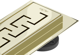 Mexen Flat 360° M15 lineárny otočný odtok 50 cm, zlatý - 1524050-40