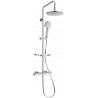 Mexen KT40 nadomový sprchový set s dažďovou sprchou a termostatickou batériou, chróm - 771504093-00