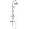 Mexen KT40 nástenný sprchový set s dažďovou sprchou a termostatickou batériou, chróm - 771504093-00