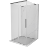 Mexen Rox-3S L sprchovací kabína trojstranná posuvná 110 x 110 cm, transparentná, gun metal - 8C2L-110-110-95-00-3S