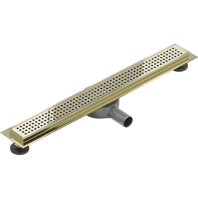 Mexen Flat 360° M08 otočný lineárny odtok 60 cm, zlatý - 1525060-40