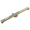 Mexen Flat 360° M08 otočný sprchový žľab 100 cm, zlatý - 1525100-40
