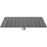 Mexen Slim sprchová hlavica 25 x 25 cm, brúsená gun gray - 79125-66