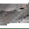 Mexen Mist H Duo výklopná sprchová kabína 120 x 115 cm, transparentná, brúsená meď - 8A5-120L-115P-65-00