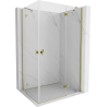 Mexen Mist H Duo sprchovací kút otvárací 70 x 120 cm, číry, zlatý - 8A5-070L-120P-50-00