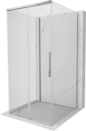 Mexen Rox-3S sprchový kút 3-stenný posuvný 110 x 110 cm, transparentný, chróm - 8C2-110-110-01-00-3S