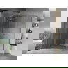 Mexen Mist H L Duo sprchový kút s otváracími dverami 120 x 70 cm, transparentný, chróm - 8A5L-120L-070P-01-00