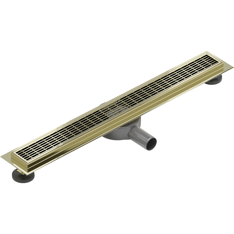 Mexen Flat 360° M33 otočný lineárny odtok 70 cm, zlatý - 1533070-40