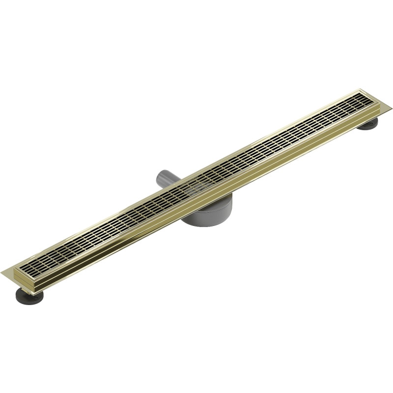 Mexen Flat 360° M33 lineárny otočný odtok 80 cm, zlatý - 1533080-40