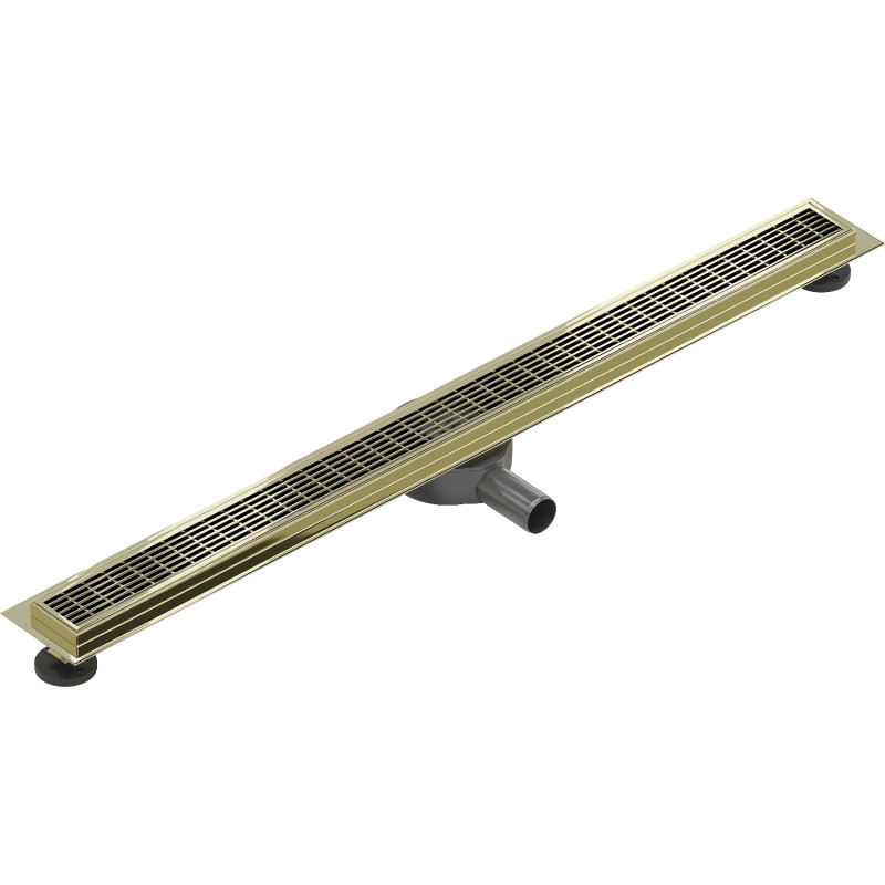Mexen Flat 360° M33 otočný lineárny odtok 90 cm, zlatý - 1533090-40