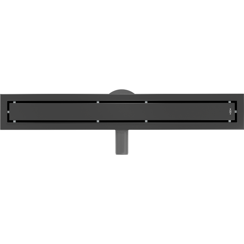 Mexen Flat 360° M13 otočný lineárny odtok 2v1 60 cm, čierny - 1710060-40