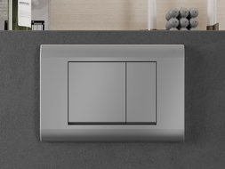 Mexen Fenix 01 splachovacie tlačidlo, matný chróm - 600102