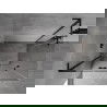 Mexen Mist-H L Duo sprchová kabína, sklopná 120 x 70 cm, transparentná, čierna - 8A5L-120L-070P-70-00
