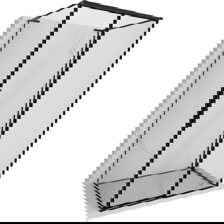 Mexen Rox-3S L 3-stenný sprchový kút posuvný pravý 115 x 90 cm, čierny rám, čierny - 8C2L-115-090-70-70-3S-P