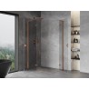 Mexen Mist-H L Duo sprchový kút otočný ľavý 90 x 70 cm, transparentný, brúsená meď - 8A5L-090L-070P-65-00