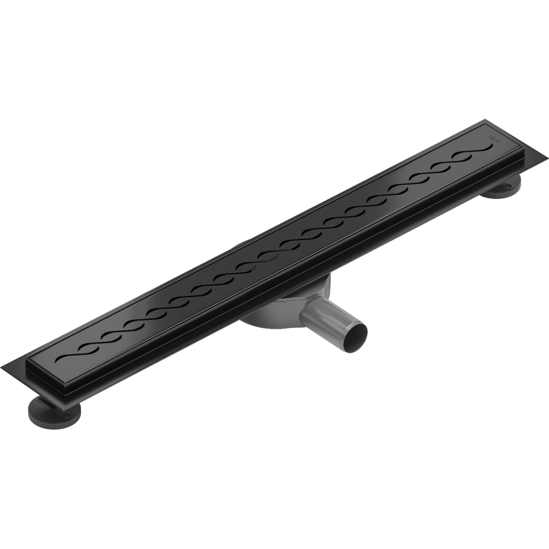 Mexen Flat 360° M18 rotačný lineárny odtok 70 cm, čierny - 1723070-40