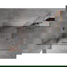 Mexen Mist-H L Duo sprchový kút s otočnými dverami 95 x 75 cm, priehľadný, brúsená meď - 8A5L-095L-075P-65-00