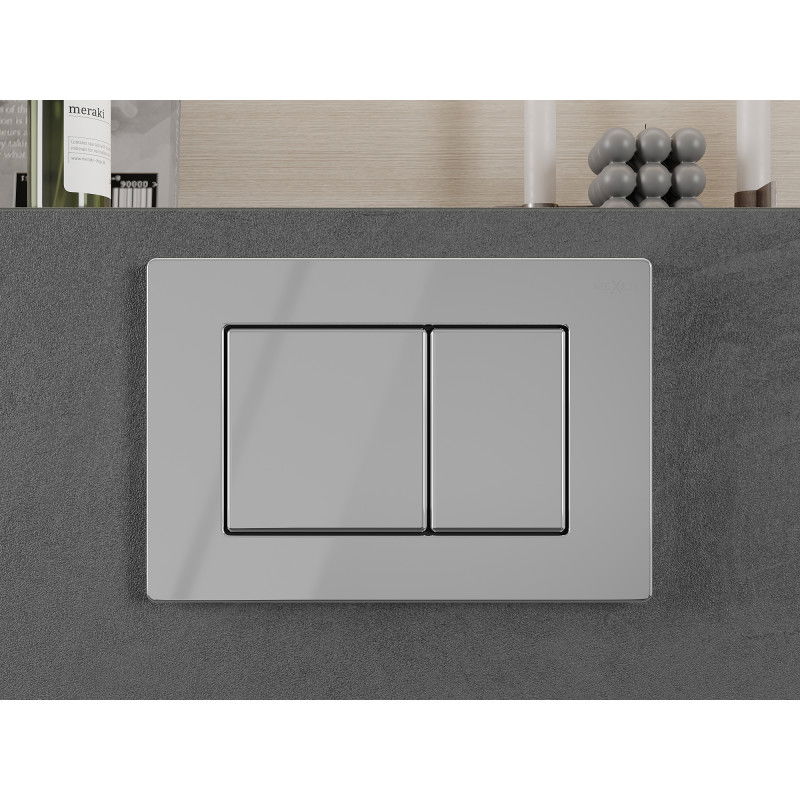 Mexen Fenix 03 splachovacie tlačidlo, lesklý chróm - 600311