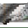 Mexen Mist-H L Duo sprchový kút s otváracími dvermi 70 x 105 cm, priehľadný, brúsená meď - 8A5L-070L-105P-65-00