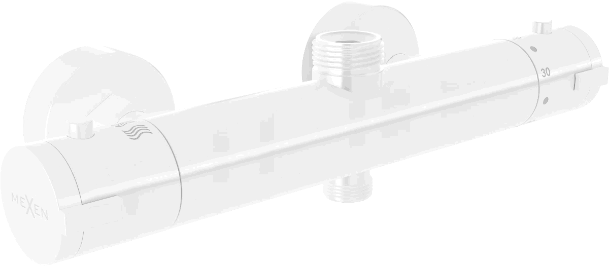 Mexen Kai termostatická sprchová batéria, biela - 77150-20